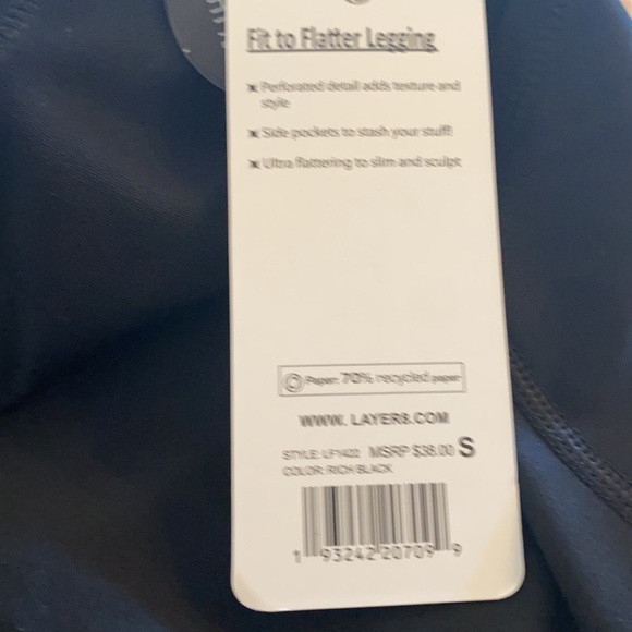 Layer 8 Extended Waistband 7/8 Leggings - Picture 6 of 8